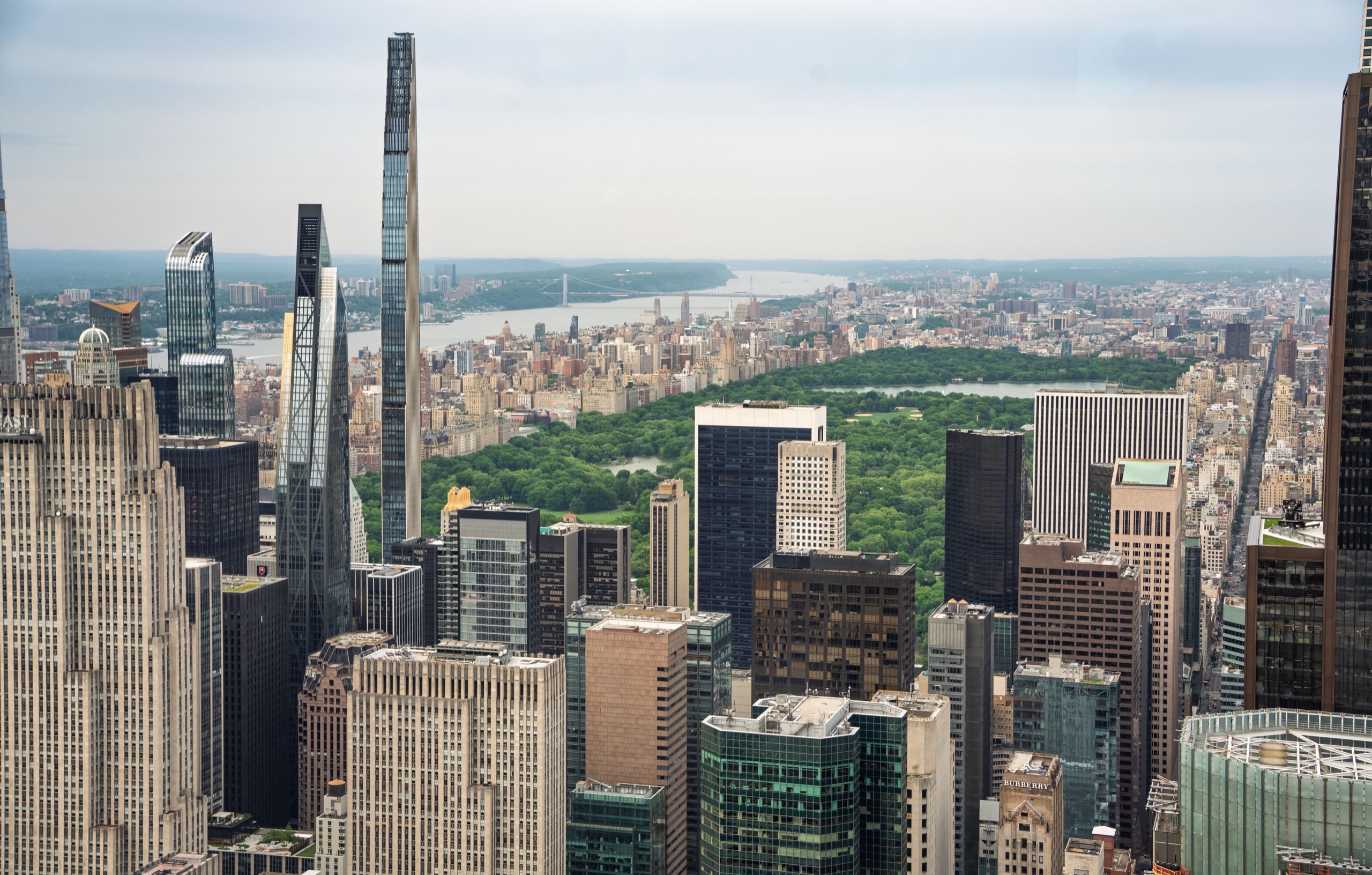 The Manhattan skyline above Central Park